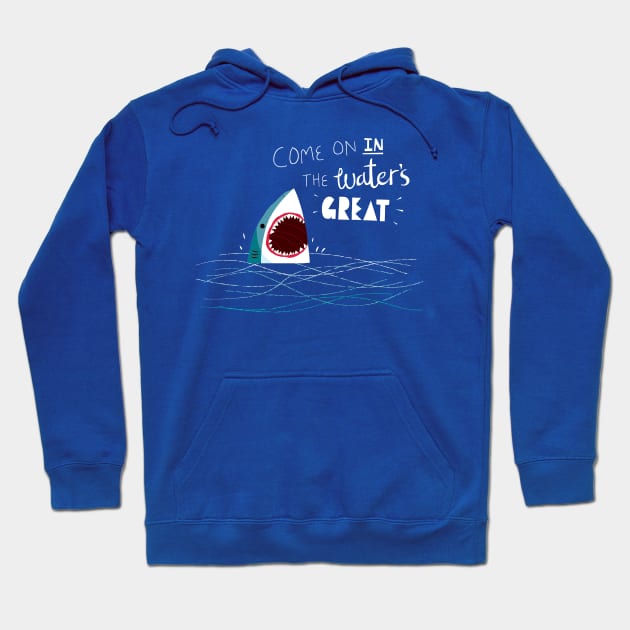 Great Advice Shark Hoodie by DinoMike